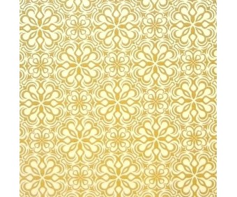 Dekoratiivpaber Rossi DP 50x70cm - Lilled, kuldne